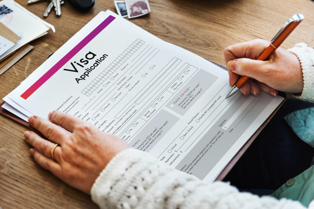 Visa application travel